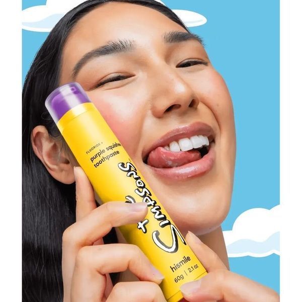 Зубная паста для мягкого отбеливания hismile The Simpsons Purple Squishee Toothpaste 60g 1564 фото