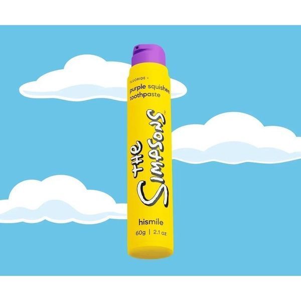Зубная паста для мягкого отбеливания hismile The Simpsons Purple Squishee Toothpaste 60g 1564 фото