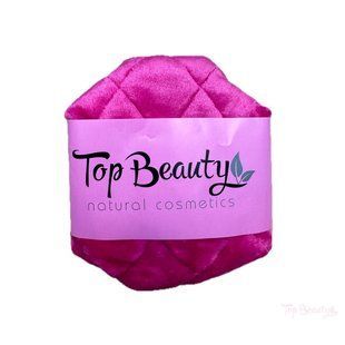 Косметичка фирменная Top Beauty плюшевая цвет розовый 16 х 11 см 1732 фото