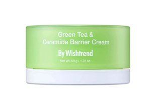 Восстанавливающий крем с зелёным чаем и церамидами By Wishtrend Green Tea & Ceramide Barrier Cream 1786 фото