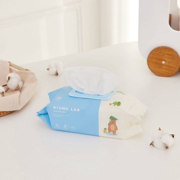 Детские очищающие салфетки ROUND LAB Baby Mild Wet Wipes  1000 фото