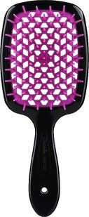 Janeke Superbrush &ndash; расчёска для волос чёрная с фиолетовым 1888 фото