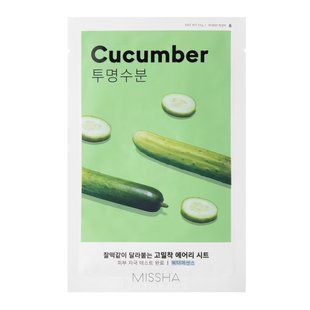 Маска для лица Missha Airy Fit Cucumber Sheet Mask 2110 фото