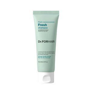 Міцелярний шампунь для жирної шкіри голови Dr.FORHAIR Phyto Fresh Shampoo, 70 мл 1768 фото