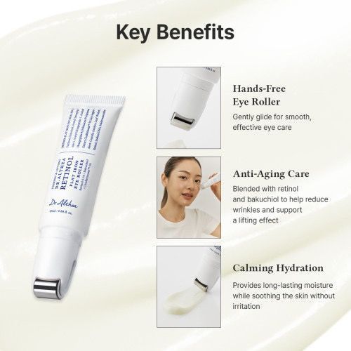 Омолаживающий крем для кожи вокруг глаз с пептидами и ретинолом Dr. Althea Retinol Flat Iron Eye Roller 2240 фото