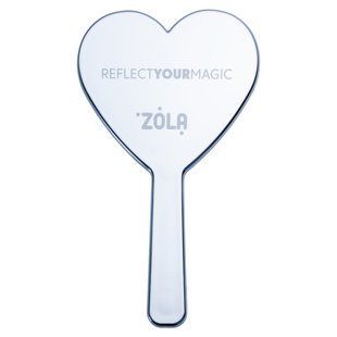 ZOLA Зеркало с ручкой серебряное Reflect Your Magic 2647 фото