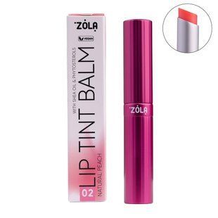 ZOLA Оттеночный бальзам для губ Lip Tint Balm (02 Peach Natural) 1362 фото