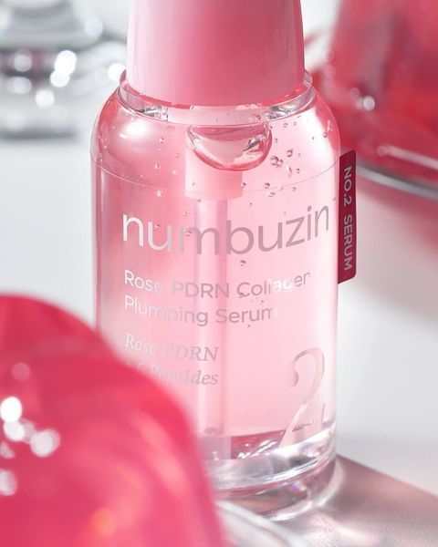 Антивозрастная сыворотка для лица с PDRN и пептидами Numbuzin №2 Rose PDRN Collagen Plumping Serum 2241 фото