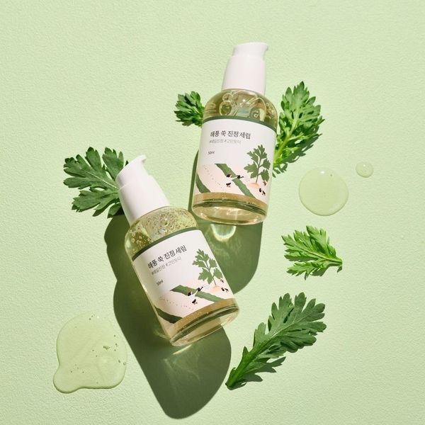 Успокаивающая сыворотка с морской полынью ROUND LAB Mugwort Calming Serum, 50 мл 2869 фото