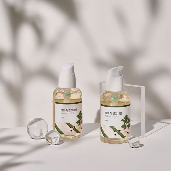 Успокаивающая сыворотка с морской полынью ROUND LAB Mugwort Calming Serum, 50 мл 2869 фото