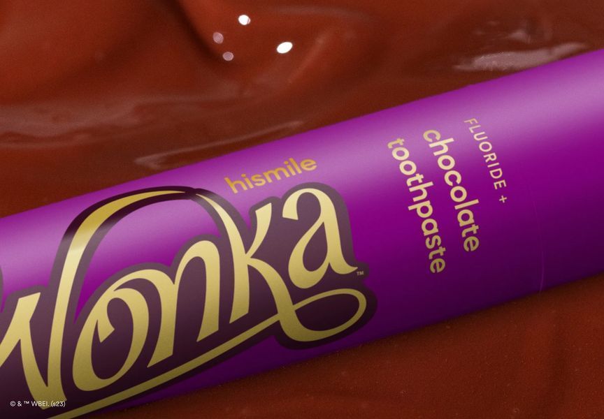 Зубна паста зі смаком шоколаду hismile Wonka Chocolate Toothpaste 2344 фото