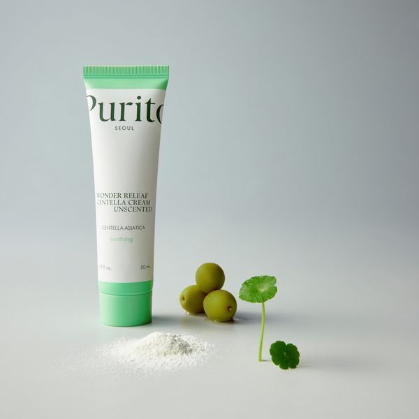 Крем для чутливої шкіри з центеллою без ефірних олій Purito SEOUL Wonder Releaf Centella Cream  544 фото