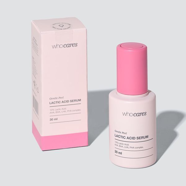 Незмивна сироватка-пілінг із молочною кислотою whocares Gentle Peel Lactic Acid Serum 30 ml 2808 фото