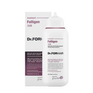 Восстанавливающая маска - кондиционер для поврежденных волос Dr.FORHAIR Folligen Silk Treatment, 300 мл 1763 фото
