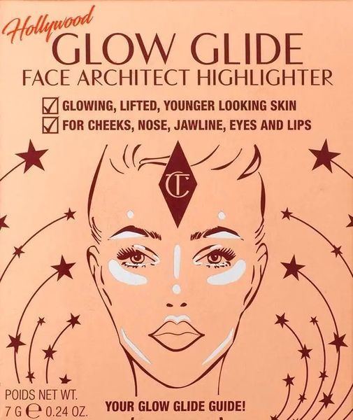 Хайлайтер Charlotte Tilbury Hollywood Glow Glide Face Architect (Pillow Talk Glow) 2004 фото