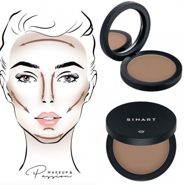 Sinart SP1 CONTOURPRO SCULPTING POWDER скуловой корректор 2099 фото