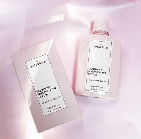 Увлажняющий лосьон для рук и тела HOLLYSKIN Pink Chocolate с маслом ши и скваланом, 250 мл 2606 фото