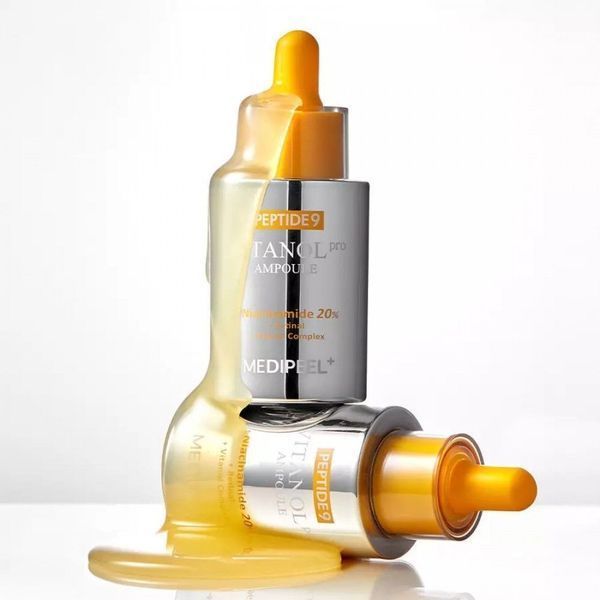 Антивозрастная осветляющая сыворотка с пептидами и 20% ниацинамида Medi-Peel Peptide 9 Vitanol Ampoule Pro, 30 мл 899 фото