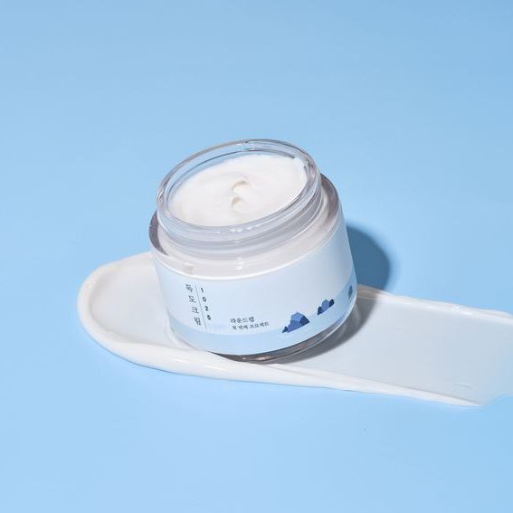 Легкий зволожуючий крем з морською водою ROUND LAB 1025 Dokdo Cream 636 фото