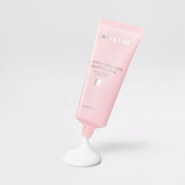 Маска-плівка для пружності та сяйва шкіри SKIN&LAB 3D PDRN &times; Collagen Wrapping Mask 2356 фото