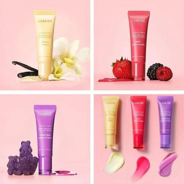 Набор бальзамов для губ Laneige Lip Glowy Balm Trio Set 1673 фото