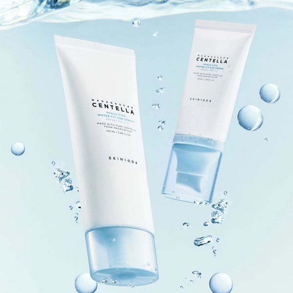 Набір сонцезахисних сироваток Skin 1004 Madagascar Centella Hyalu-Cica Water-Fit Sun Serum SPF50+ PA++++, 2*50 мл 2540 фото