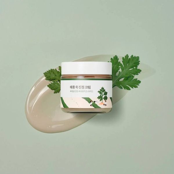 Успокаивающий крем с морской полынью ROUND LAB Mugwort Calming Cream  639 фото