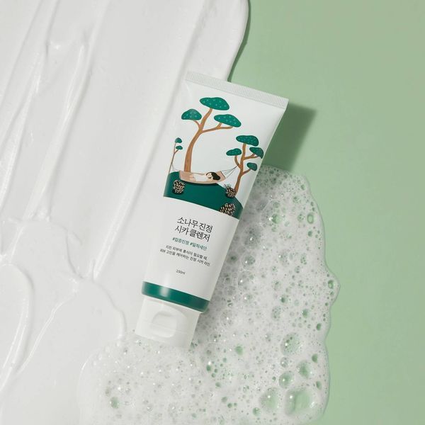 Очищувальна пінка з екстрактом голок сосни ROUND LAB Pine Calming Cica Cleanser  1006 фото