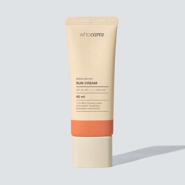 Солнцезащитный крем с антиоксидантными свойствами Whocares Bifida Barrier Sun Cream 40 мл 2610 фото
