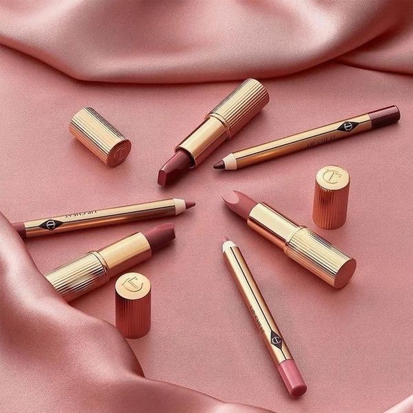 Набор губная помада + карандаш для губ Charlotte Tilbury Pillow Talk 1982 фото