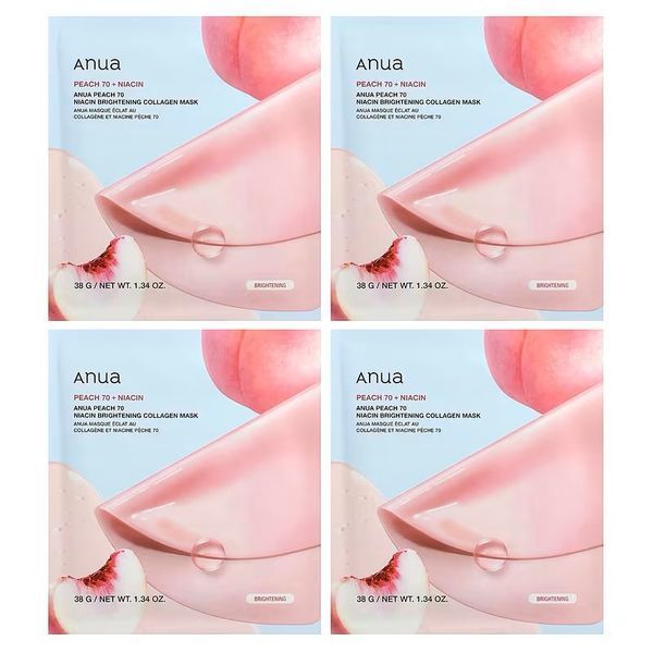 Колагенова маска для обличчя з ніацинамідом Peach 70 Niacin Brightening Collagen Mask 2825 фото