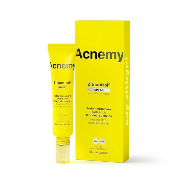 Солнцезащитный крем для кожи склонной к акне Acnemy Zitcontrol SPF 50 40 мл 2826 фото