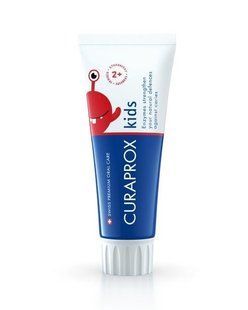 Детская зубная паста Curaprox клубника 60ml фтор 950pmm 2+ 1301 фото