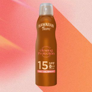 Захисний спрей-масло для засмаги SPF 15 Hawaiian Tropic Glowing Protection Dry Oil Spray, 177 ml 2619 фото