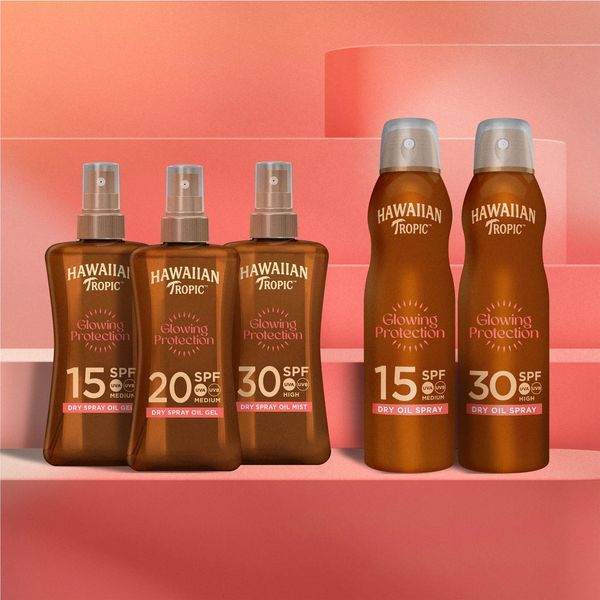 Захисний спрей-масло для засмаги SPF 15 Hawaiian Tropic Glowing Protection Dry Oil Spray, 177 ml 2619 фото