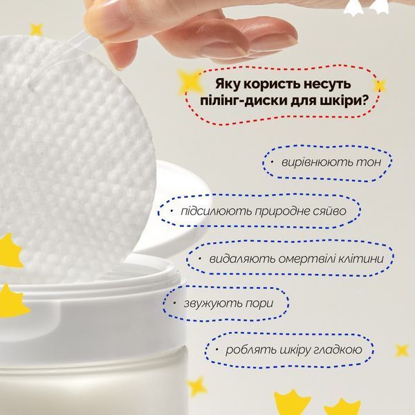 Пілінг - пади з BHA і PHA кислотами Needly Daily Toner Pad, 2 шт 707 фото