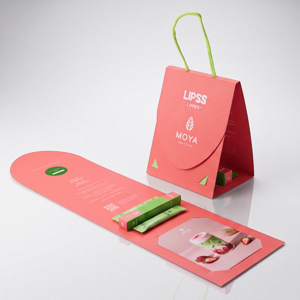 Lipper блиск з ароматом полуничної матчі LIPSS &times; MOYA MATCHA STRAWBERRY LIPPER 3249 фото