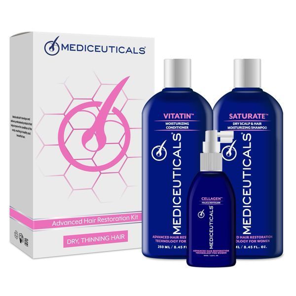 Mediceuticals Набор для стимуляции роста волос для женщин, сухие волосы 2085 фото