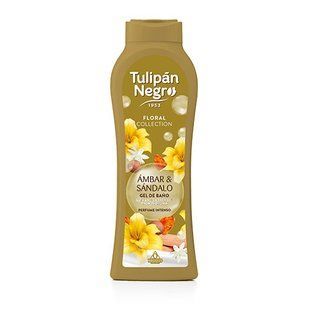 Парфюмированный гель для душа Tulipan Negro ЯНТАРЬ та САНДАЛ, 650 мл 1538 фото