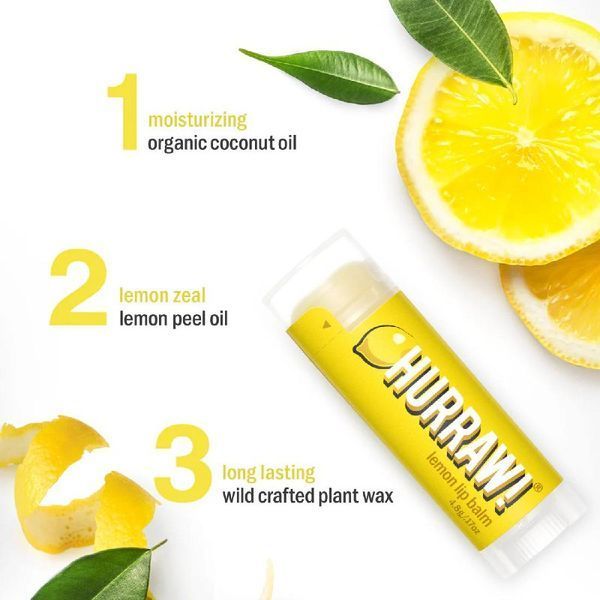 Бальзам для губ Hurraw! Lemon Lip Balm  392 фото