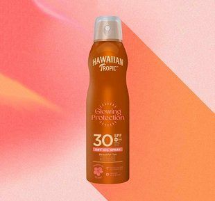 Захисний спрей-масло для засмаги SPF 30 Hawaiian Tropic Glowing Protection Dry Oil Spray, 180 ml 2623 фото