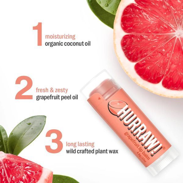 Бальзам для губ Hurraw! Grapefruit Lip Balm  393 фото