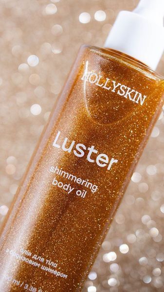 Масло для тела с бронзовым шиммером HOLLYSKIN Luster Shimmering Body Oil Bronze 1208 фото