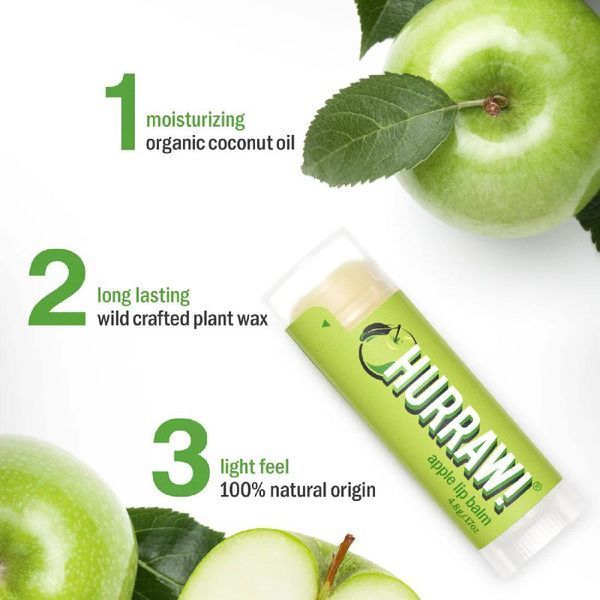 Бальзам для губ Hurraw! Apple Lip Balm  394 фото