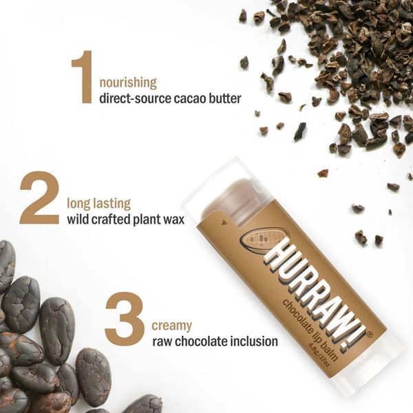 Бальзам для губ Hurraw! Chocolate Lip Balm  398 фото