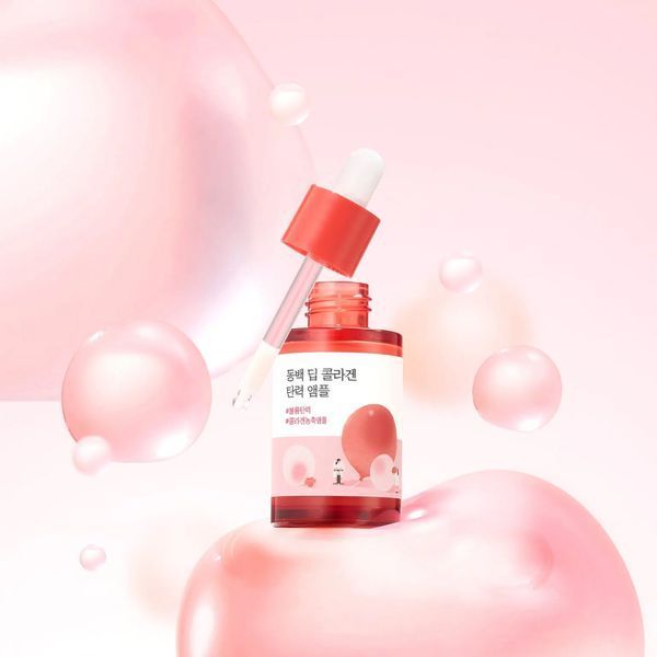 Концентрована сироватка з колагеном ROUND LAB Camellia Deep Collagen Firming Ampoule 1156 фото