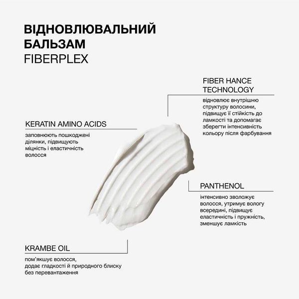 Відновлювальний бальзам для пошкодженого та фарбованого волосся Fiberplex Triology 3151 фото