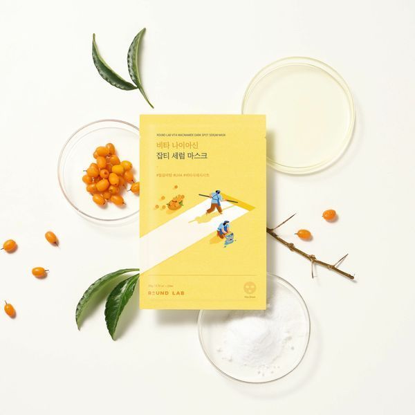 Осветляющая тканевая маска с витамином C и ниацинамидом ROUND LAB Vita Niacinamide   450 фото