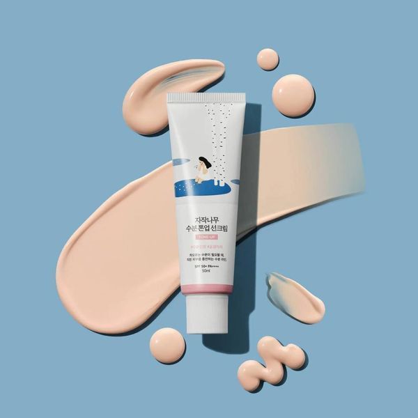 Тонувальний сонцезахисний крем ROUND LAB Birch Juice Moisturizing Tone Up Sunscreen 873 фото
