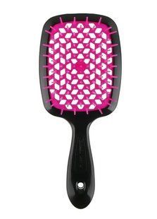 Janeke Superbrush Small &ndash; расчёска для волос чёрная с розовым 1882 фото